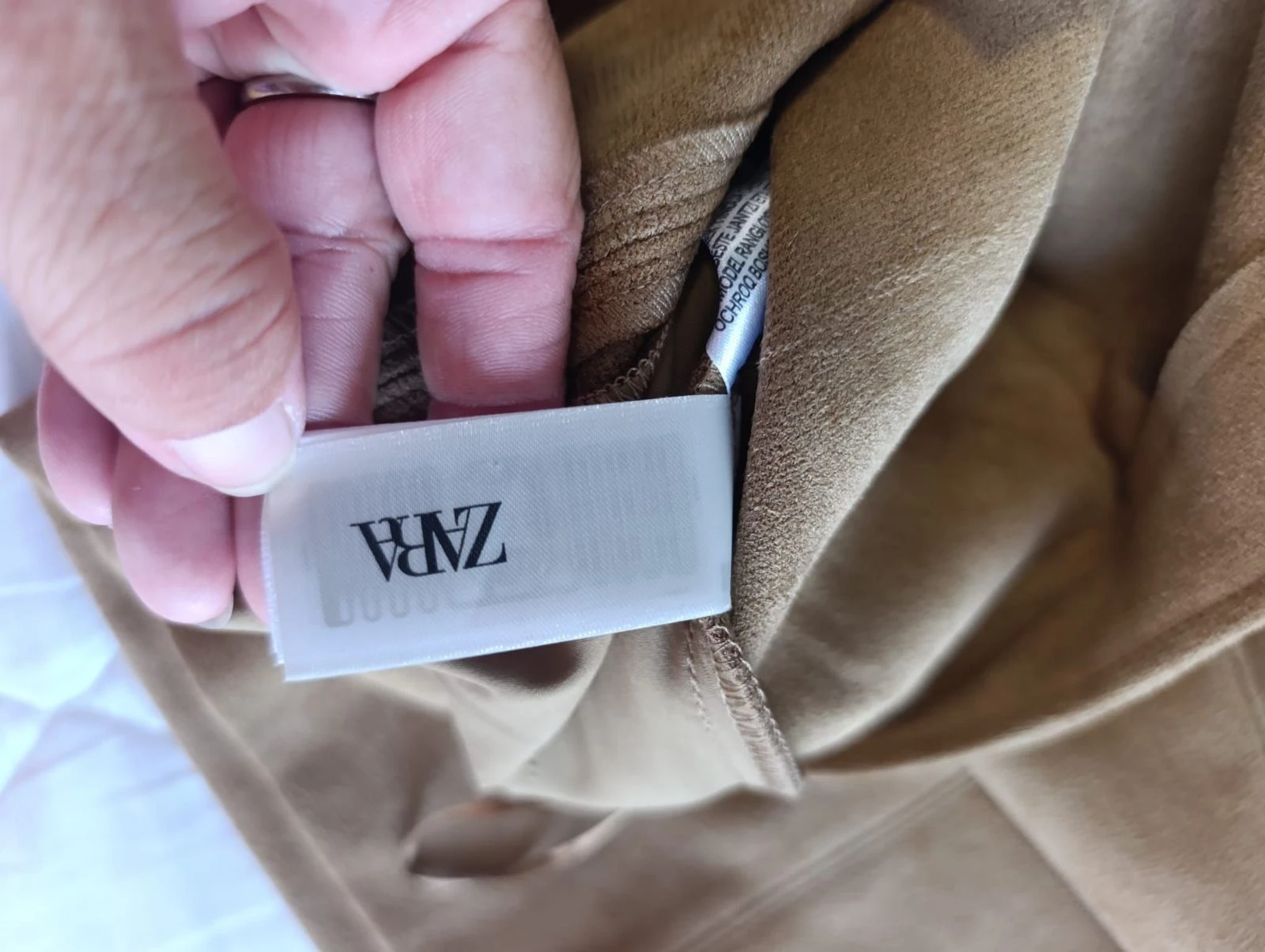 Bermudas largas Zara efeito couro tamanho P – photo 8